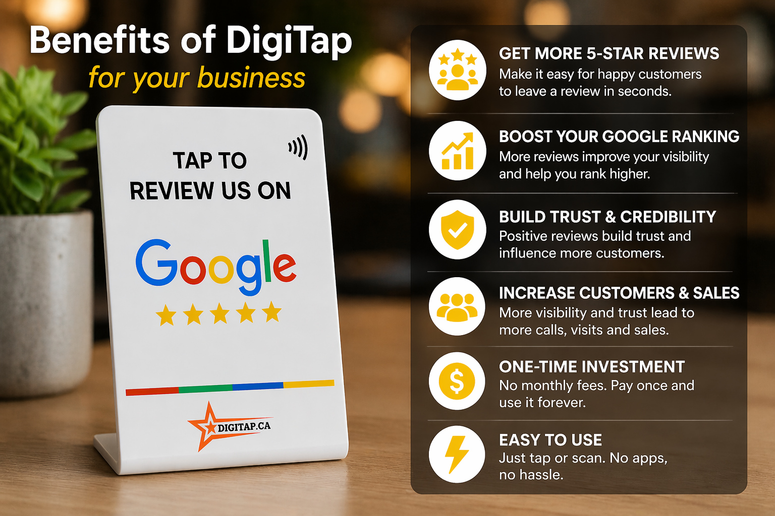 Google Review Stand for Business