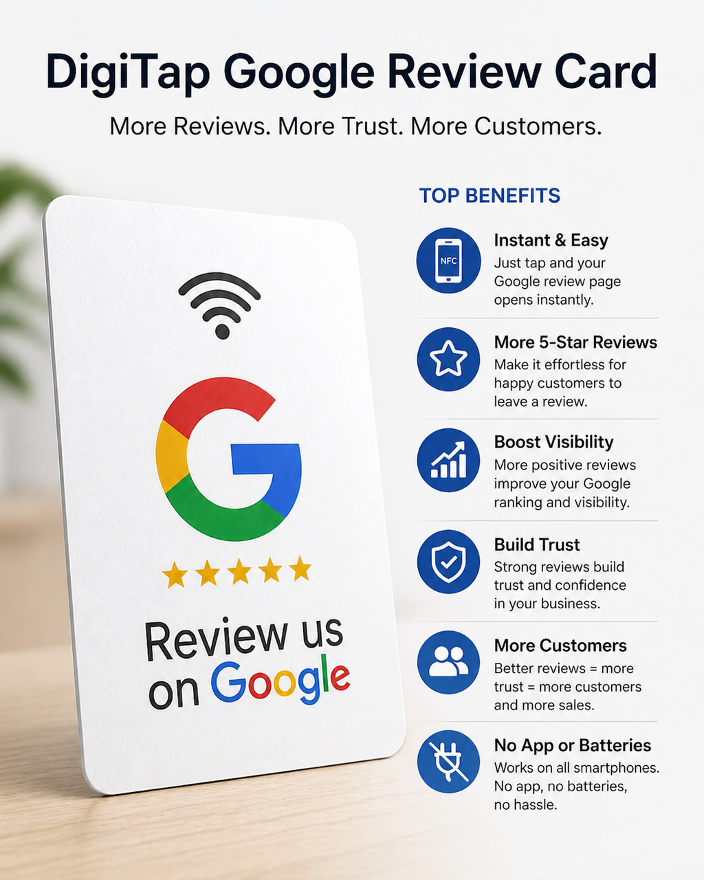DigiTap Smart Google Review Card