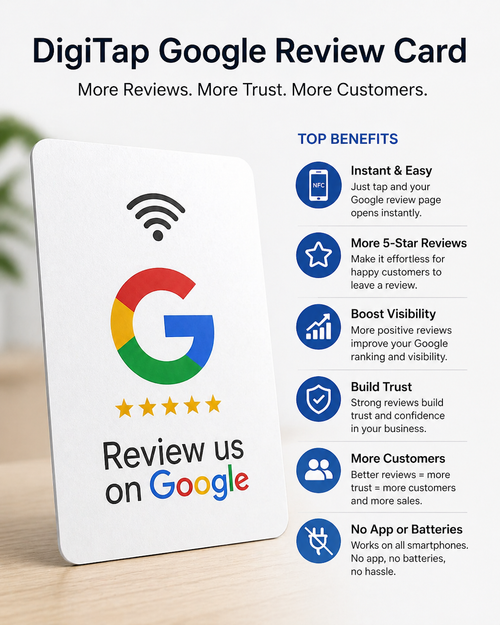 DigiTap Smart Google Review Card